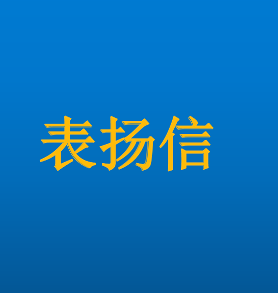 2020年表揚(yáng)信